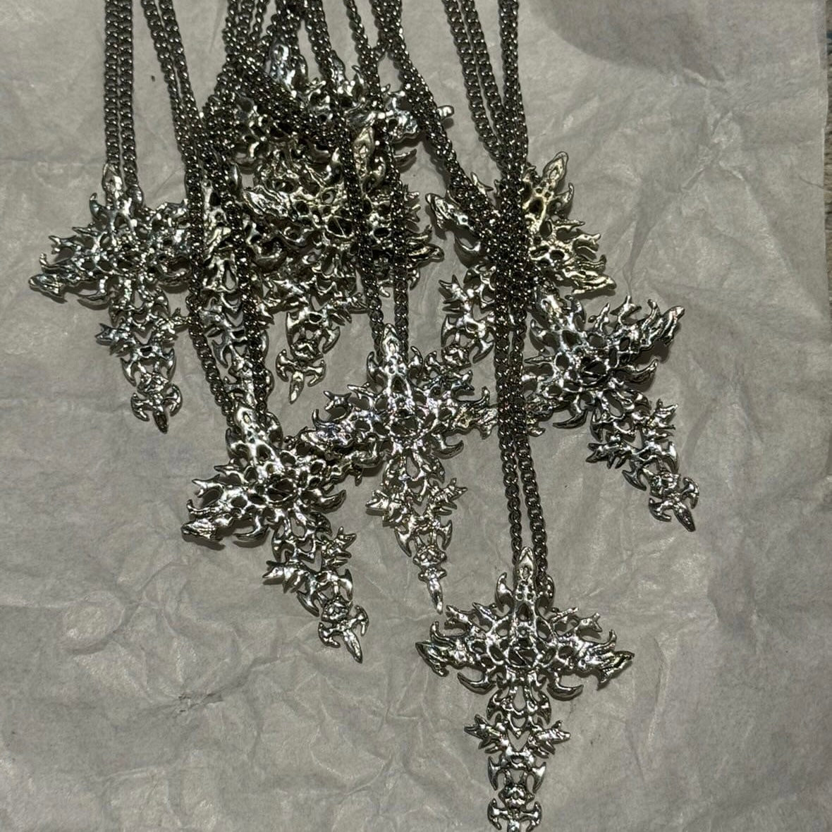 Sovereign lifestyle cross silver necklace