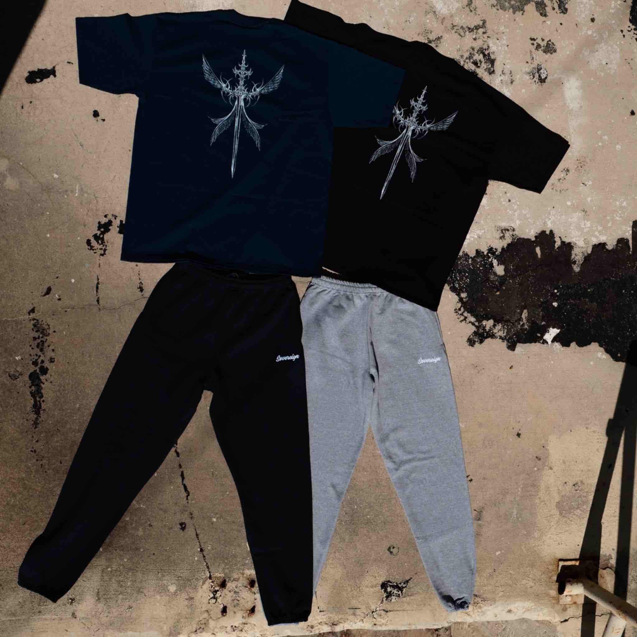sovereign lifestyle sword tee and sweatpants 