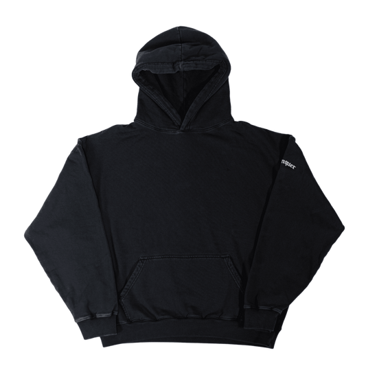 Sovereign Conquer Hoodie Blank Black oversized sustainable hoodie